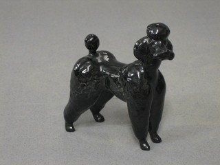 A Beswick figure of a standing black Poodle, 4"