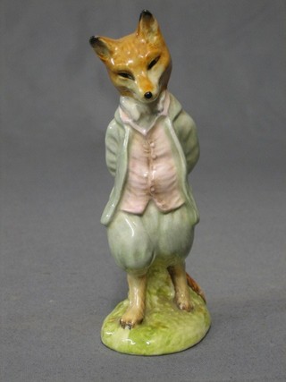 A Beswick Beatrix Potter figure "Foxy Whiskered Gentleman" base brown marked 1954