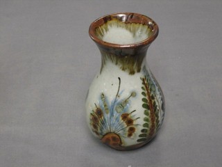 A Chelsea Art Pottery club shaped vase 5"