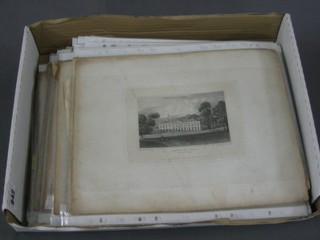 A large collection of approx. 100 various 19th Century monochrome prints