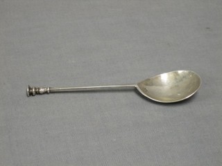 An antique seal end spoon with bottom mark 1617?