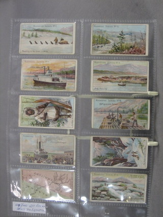 A set of 10 Taddy & Co Klondyke Series cigarette cards