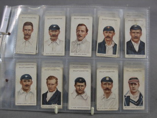A set of 50 Wills Cricketers 1908, small, 50 cigarette cards 