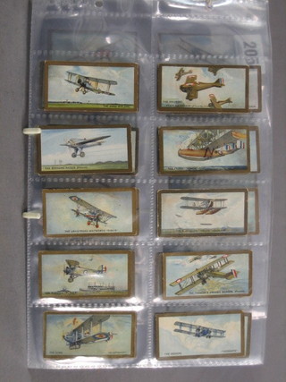 A set of 50 BAT Aeroplanes 1926 cigarette cards 