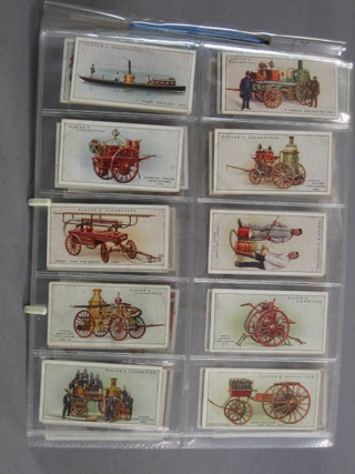 A set of 50 John Players Fire Fighting Appliances cigarette cards