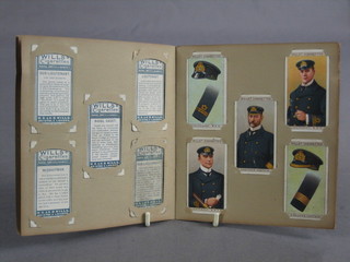 An album of Wills cigarette cards Naval Dress and Badges
