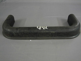 A Great Northern railway cast iron fire curb 29" 