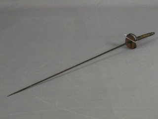 A 19th/20th Century fencing foil? with shortened blade 26", 