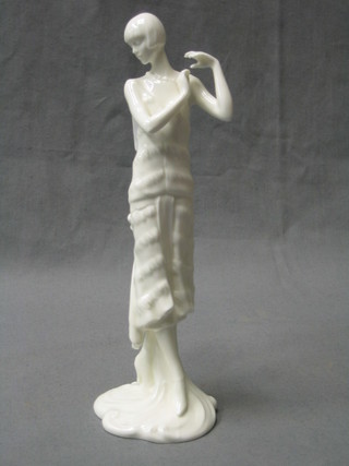 A Royal Worcester blanc de chine porcelain figure Irene