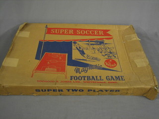 A Super Soccer table football game by Too Good & Jones, boxed complete with figures