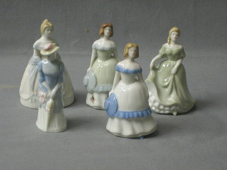 5 various Wade figures of ladies - Natalie, Hannah, Rachel, Rebecca and Miss Fairlake