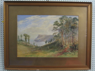 Hyder, an Edwardian watercolour "Country Landscape with Bay" 14" x 21" signed (some foxing)