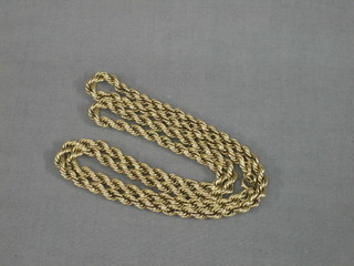A gilt metal multi link chain