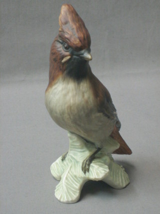 A Goebal figure of a Waxwing, the base marked 1967 6 1/2"
