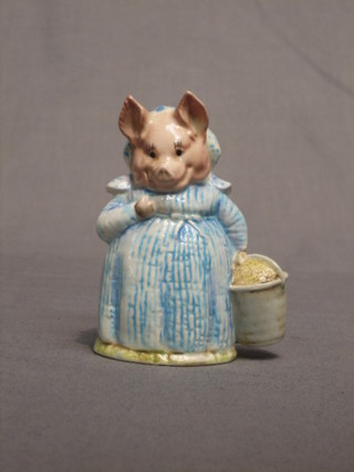 A Beswick Beatrix Potter figure Aunt Pettitoes, base marked F Waren & Co