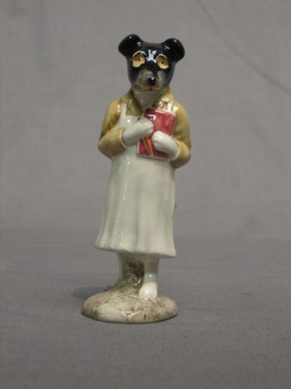 A Beswick Beatrix Potter figure Pickles carrying a book and pencil, base marked F Waren & Co