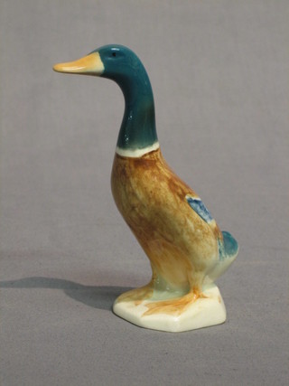 A Beswick figure of a standing mallard duck 4 1/2"