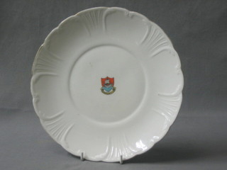 A Carlton plate decorated The Arms of Newport Isle of Wight