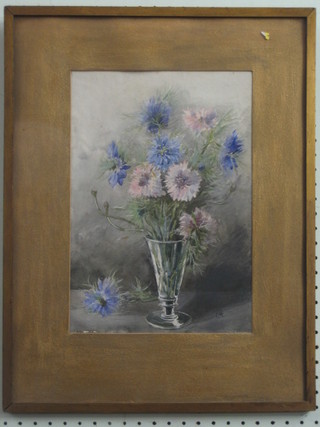 A 1930's watercolour still life study "Vase of Flowers" 13" x  9"