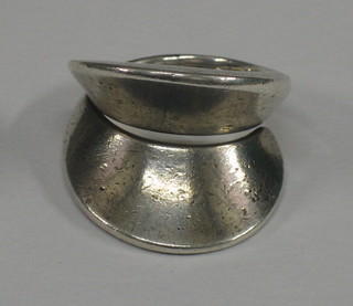 A silver dress ring by Georg Jensen