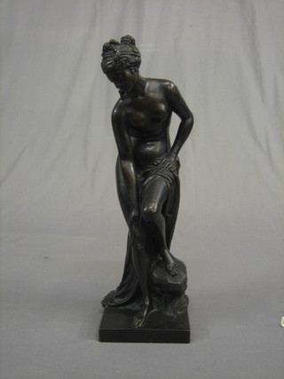 A bronze figure of a standing Aphrodite 17"