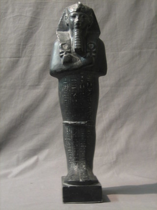 A 1930's plaster figure of a standing Pharaoh 21"