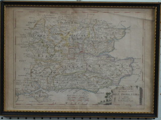 A Continental map of The British Isles, South East of England marked Le Provincie Ce Fono La Sudeft Dellinghilterra, Siena 1796 10" x 14"