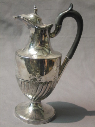 A Britannia metal hotwater jug