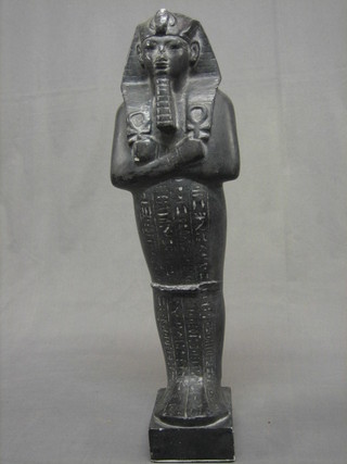 A 1930's plaster figure of a standing Pharaoh 21"