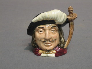 A miniature Royal Doulton character jug Porthos, 2 1/2"
