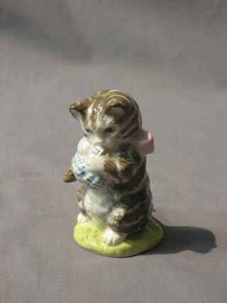 A Beswick Royal Doulton Beatrix Potter figure Miss Moppet, brown mark 1989