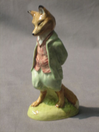 A Beswick Royal Doulton Beatrix Potter figure Foxey Whiskered Gentleman, black mark 1989