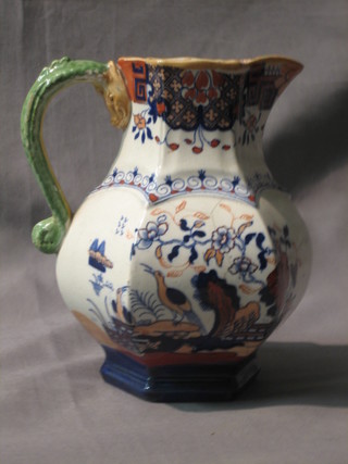 A Fenton Masons style pottery jug 6 1/2"