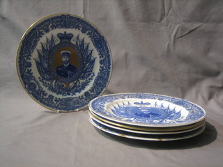 6 Wedgwood plates to commemorate the Coronation of King George V