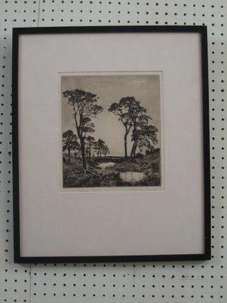 A Watson Turnbull, an etching "Golden Light" signed in the margin 9" x 7 1/2"