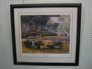 After Ferringo, a coloured print  "Frentzen's Triumph" signed in the margin 14" x 18"