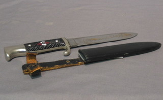 A Hitler Youth dagger complete with blade marked RZM M7/237 complete with scabbard