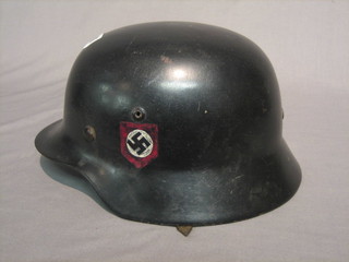 A German steel helmet