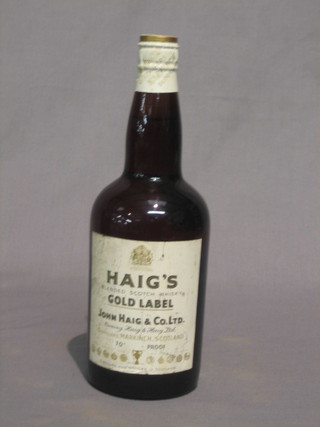 A bottle of Haig Gold Label Whiskey
