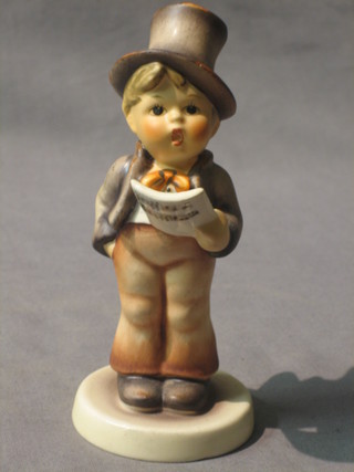 A Goebel figure of a standing boy with hymn sheet 5"