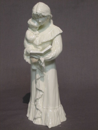 A Royal Worcester blanc de chine porcelain figure "Once Upon a Time"