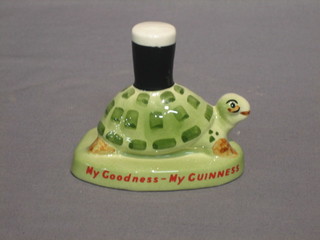 A Carltonware ornament in the form of a tortoise My Goodness My Guinness, the base with black Carltonware mark