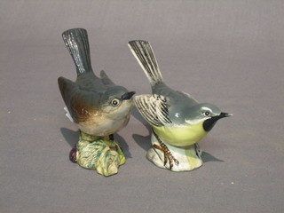 A Beswick figure of a grey wagtail, together with a Beswick figure of a White Throat