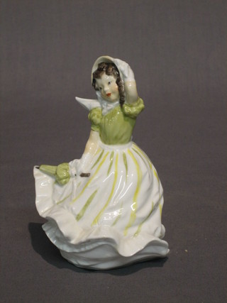 A Royal Worcester figure "March Winds"