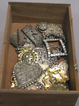A collection of various buckles etc