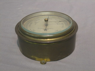 An aneroid barometer with silvered dial by Negretti & Zander, the dial marked 29316 5"