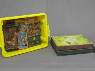 A collection of various board games