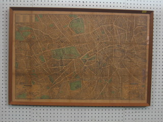 A geographic pictorial plan of London 19" x 29"