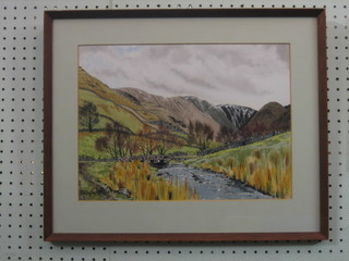 Wendy A Martin, watercolour "Martindale" signed and dated 11" x 14 1/2"