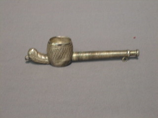 An Eastern white metal pipe